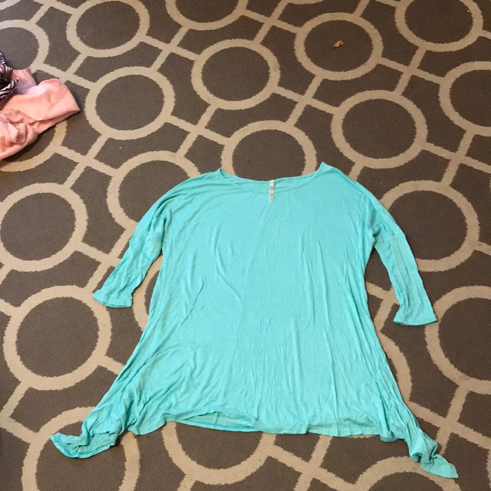 teal blouse: only worn a few times, in good shape